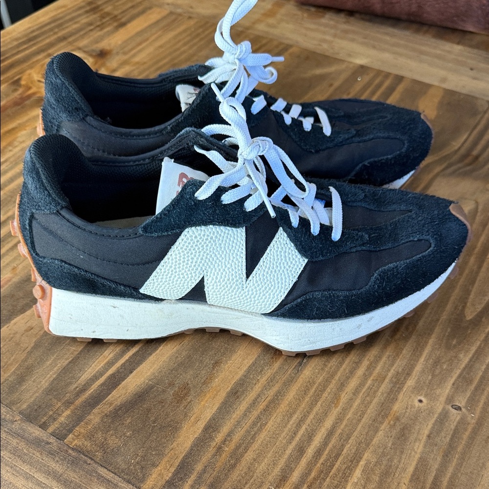 New Balance Black and White Athletic Shoes